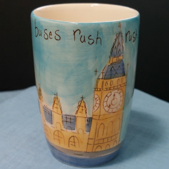 Whittard of Chelsea Big Ben Handpainted Coffee Mug Designed by Beth NWOT Mint - Picture 5 of 8